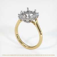 14K White & Yellow Antique Style Ring Setting Video