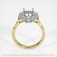 14K White & Yellow Antique Style Ring Setting Image