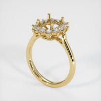 10K Yellow Gold Antique Style Ring Setting Video