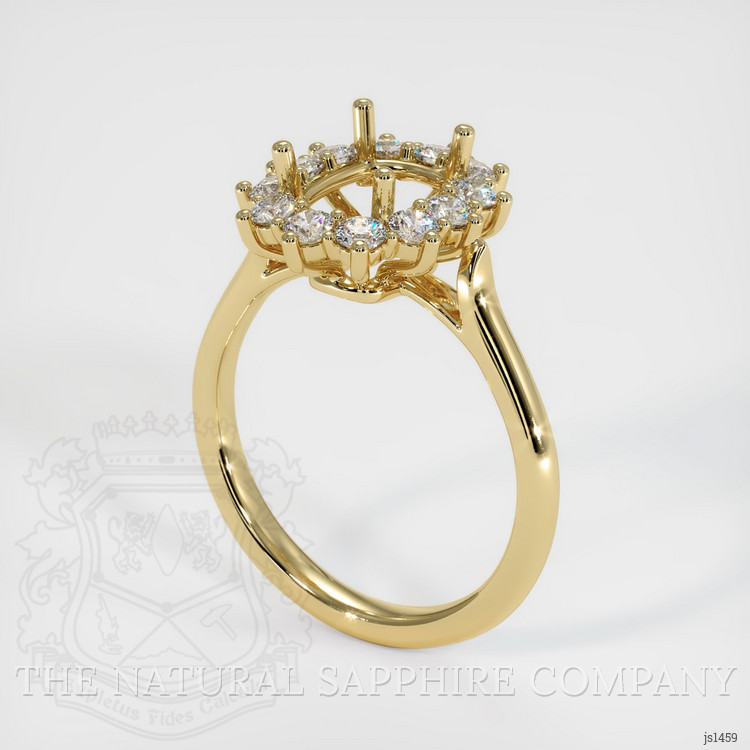 14K Yellow Gold Antique Style Ring Setting