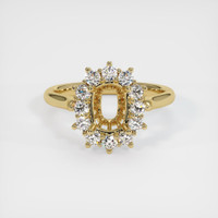 14K Yellow Gold Antique Style Ring Setting Image