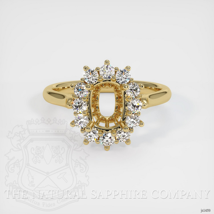 14K Yellow Gold Antique Style Ring Setting