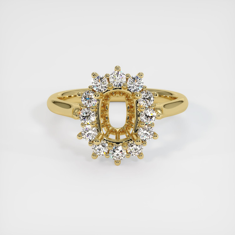 18K Yellow Gold Antique Style Ring Setting