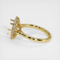 18K Yellow Gold Antique Style Ring Setting Image