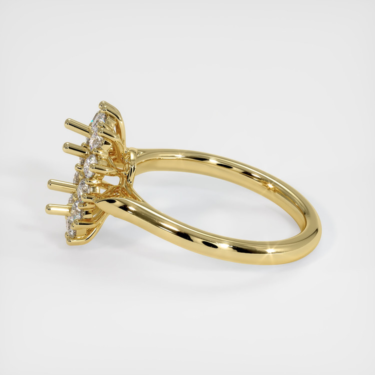 18K Yellow Gold Antique Style Ring Setting