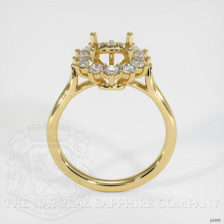 18K Yellow Gold Antique Style Ring Setting