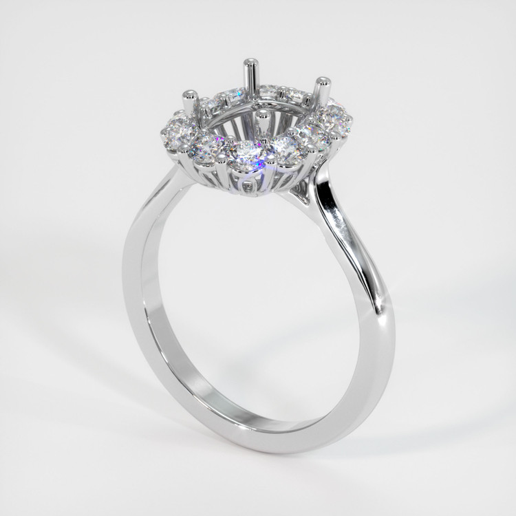 Platinum 950 Antique Style Ring Setting
