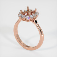 14K Rose Gold Antique Style Ring Setting Video