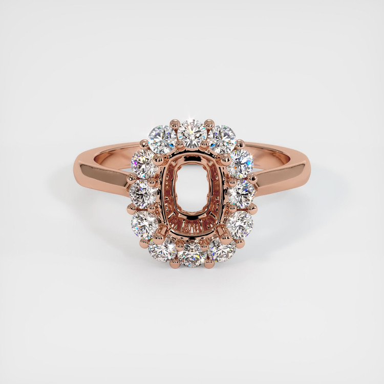 14K Rose Gold Antique Style Ring Setting