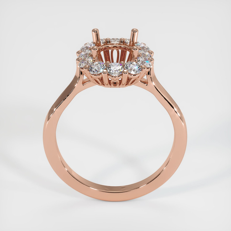 14K Rose Gold Antique Style Ring Setting