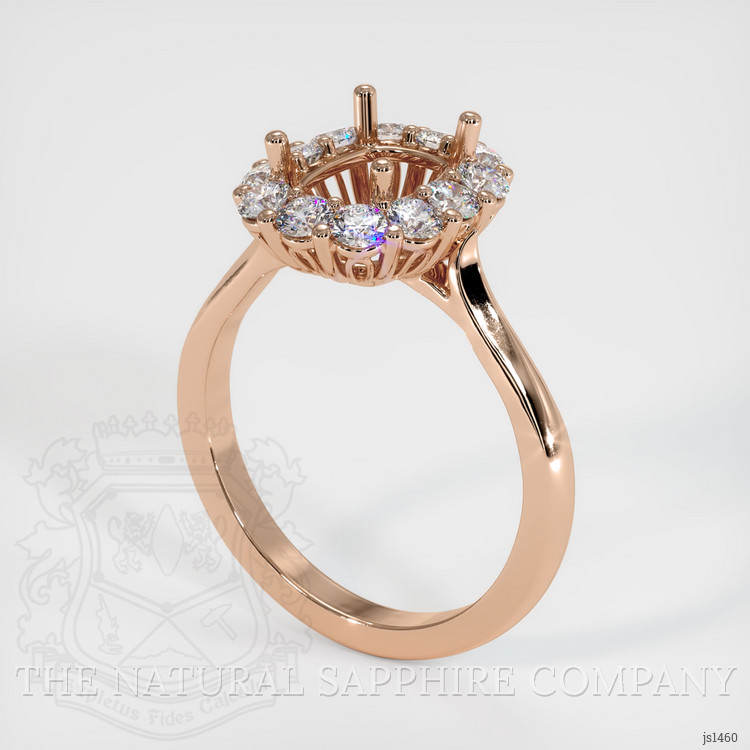 18K Rose Gold Antique Style Ring Setting