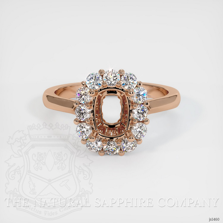 18K Rose Gold Antique Style Ring Setting