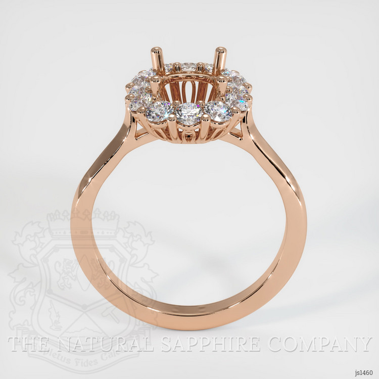 18K Rose Gold Antique Style Ring Setting