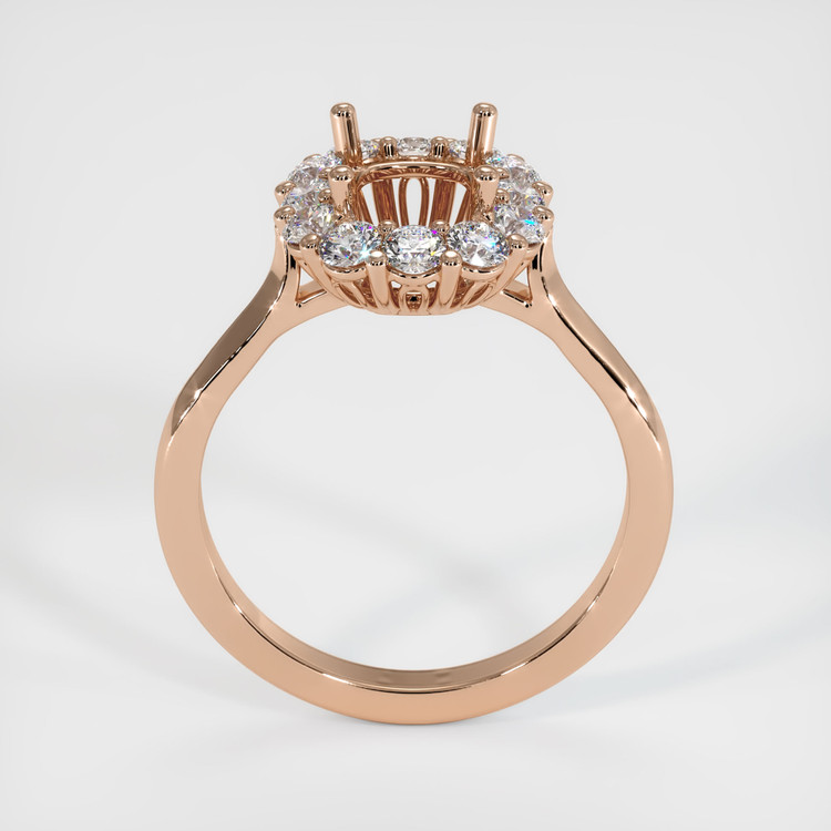 18K Rose Gold Antique Style Ring Setting
