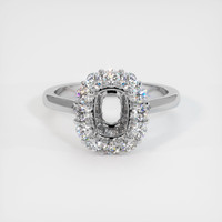 10K White Gold Antique Style Ring Setting Image