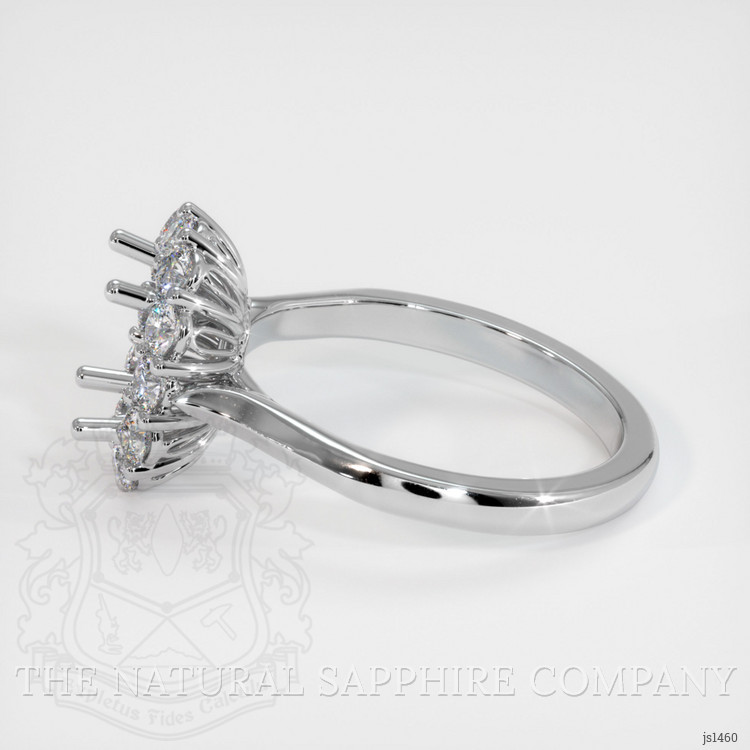 10K White Gold Antique Style Ring Setting