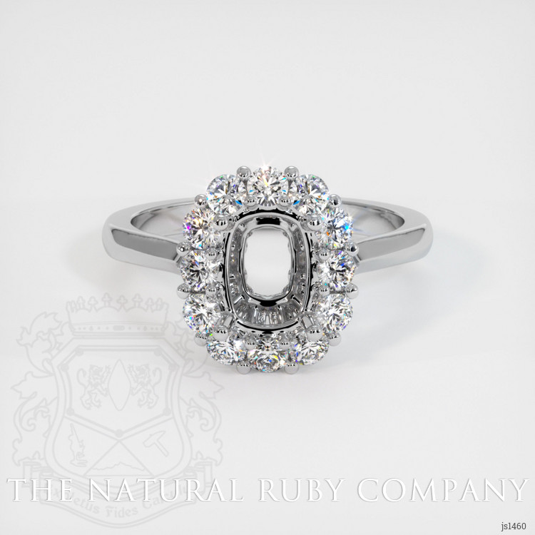 14K White Gold Antique Style Ring Setting