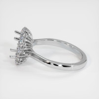 14K White Gold Antique Style Ring Setting Image