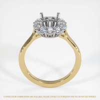 14K White & Yellow Antique Style Ring Setting Image