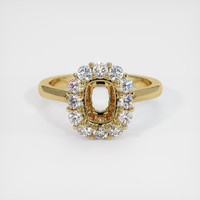 14K Yellow Gold Antique Style Ring Setting Image