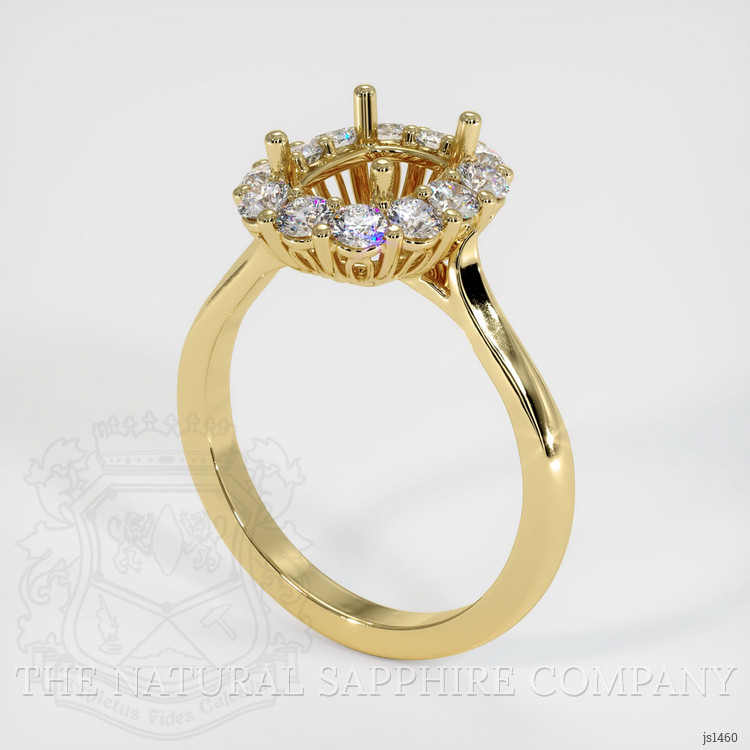 18K Yellow Gold Antique Style Ring Setting