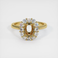 18K Yellow Gold Antique Style Ring Setting Image