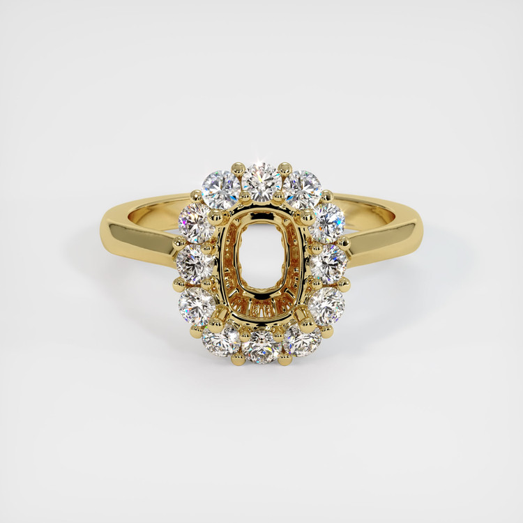 18K Yellow Gold Antique Style Ring Setting