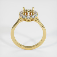 18K Yellow Gold Antique Style Ring Setting Image