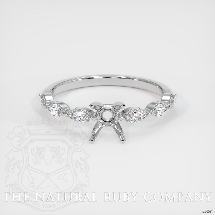 Platinum 950 Accent Stones Ring Setting