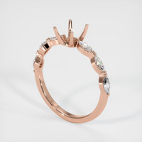14K Rose Gold Accent Stones Ring Setting Video