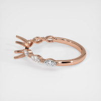 14K Rose Gold Accent Stones Ring Setting Image