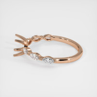 18K Rose Gold Accent Stones Ring Setting Image