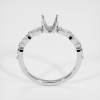 14K White Gold Accent Stones Ring Setting Image