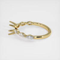 14K Yellow Gold Accent Stones Ring Setting Image