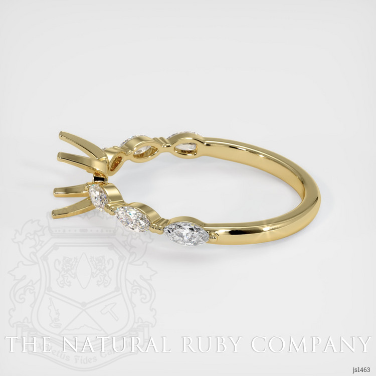 14K Yellow Gold Accent Stones Ring Setting