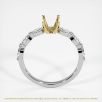 14K Yellow & White Accent Stones Ring Setting Image