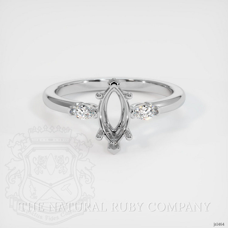 Silver Three Stone Ring Setting
