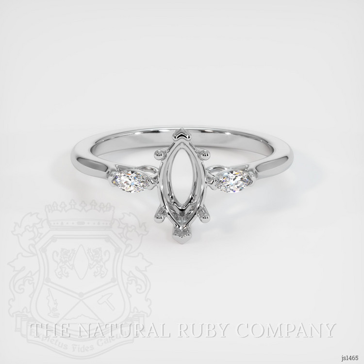 Silver Three Stone Ring Setting