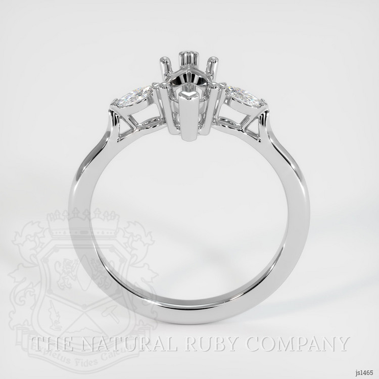 Silver Three Stone Ring Setting