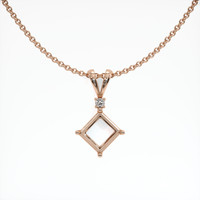 14K Rose Gold Accent Stones Pendant Setting Video