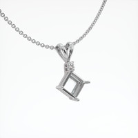 10K White Gold Accent Stones Pendant Setting Image