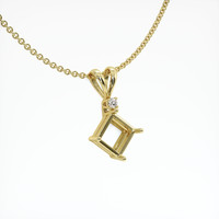 10K Yellow Gold Accent Stones Pendant Setting Image