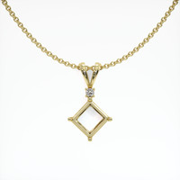14K Yellow Gold Accent Stones Pendant Setting Video