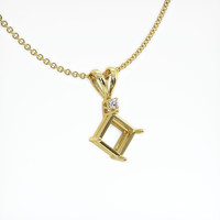 18K Yellow Gold Accent Stones Pendant Setting Image