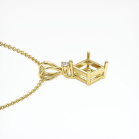 18K Yellow Gold Accent Stones Pendant Setting Image