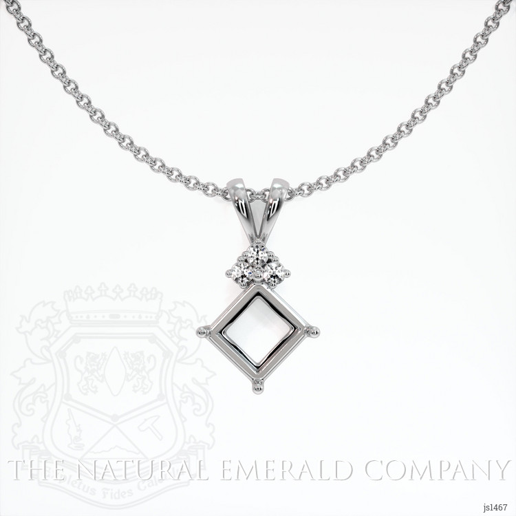Platinum 950 Accent Stones Pendant Setting