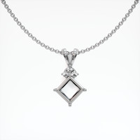 18K White Gold Accent Stones Pendant Setting Video