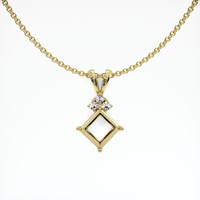 14K Yellow Gold Accent Stones Pendant Setting Video