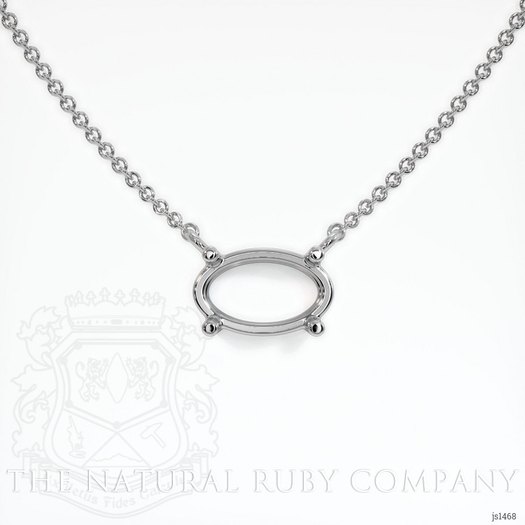 Platinum 950 Solitaire Necklace Setting