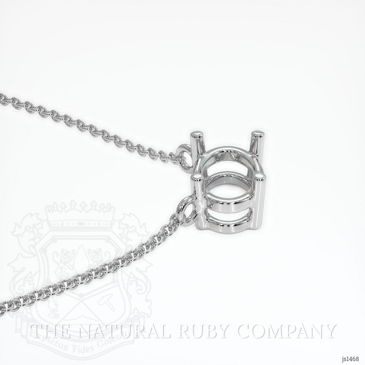 Silver Solitaire Necklace Setting